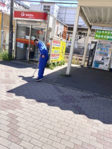 南柏駅および向小金1丁目ゴミ拾い